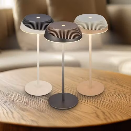 Briloner Alusta Rechargeable LED Table Lamp, Anthracite Grey, H 32 cm x W 14 cm x D 14 cm – 11