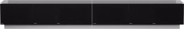 Alphason Element Modern Matt Black TV Stand, Width: 250 cm