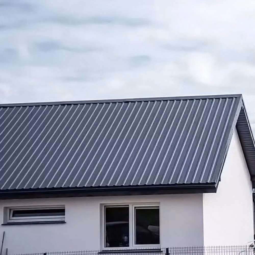 KORVIXA 12-Piece Corrugated Galvanised Metal Roof Sheets in Grey – 3