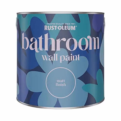 Rust-Oleum Featherstone Matt Water-Based Bathroom Wall and Ceiling Paint, 2.5 l – 2
