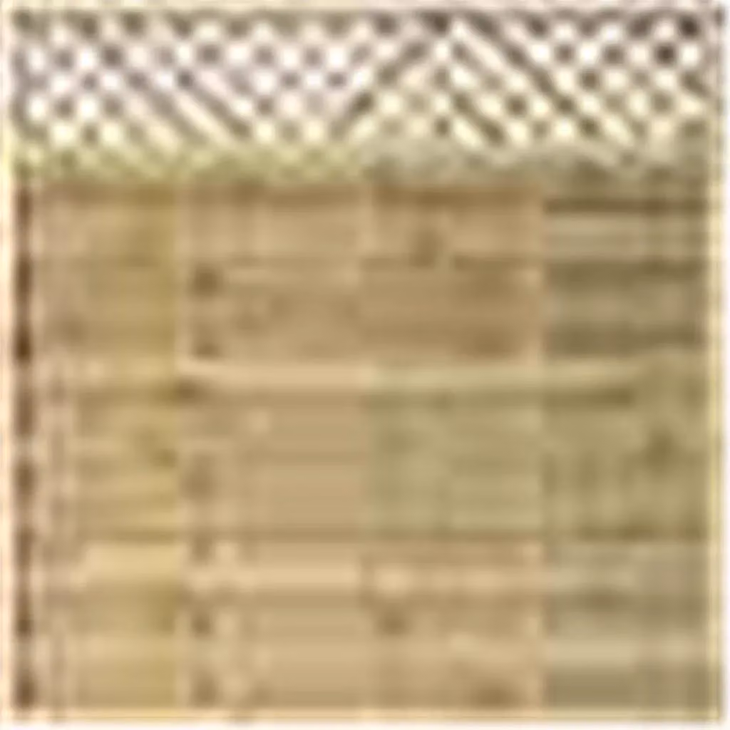 Cheshire Pack of 3 Pressure Treated Woven Lattice Infill Flat Screen Panels in Brown – 2