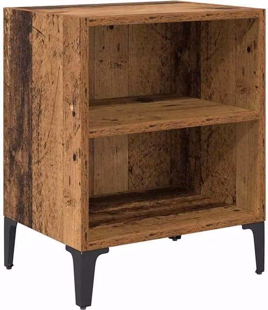 Berkfield Home Bedside Cabinet in Brown Old Wood, W/D/H: 40 x 30 x 50 cm – 1