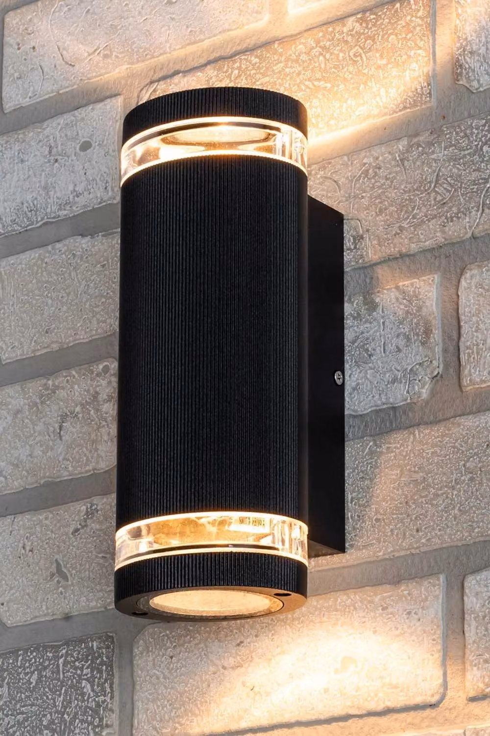 BHS Lighting Murray Up & Down Outdoor Wall Light in Black – 3