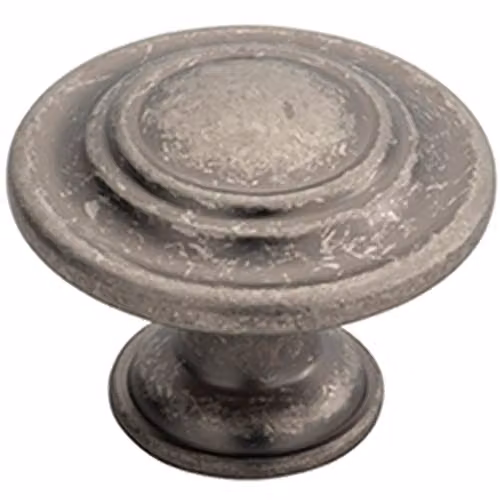 Loops Round Ringed Pattern Door Knob in Pewter – 1