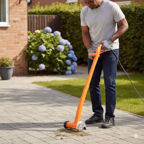 Lazy Tools Lazy-Weeder Electric Weed Remover with 2 Brushes in Orange – 2