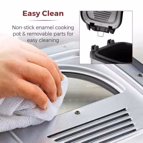 Tower T17001 Deep Fat Fryer with Adjustable Thermostat, 2L, 1500W, Black – 5