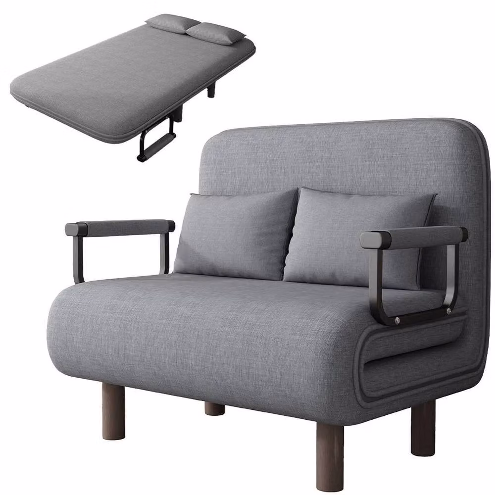 FORGEVIO 3-in-1 Convertible Folding Sofa Bed and Chair in Grey – 2