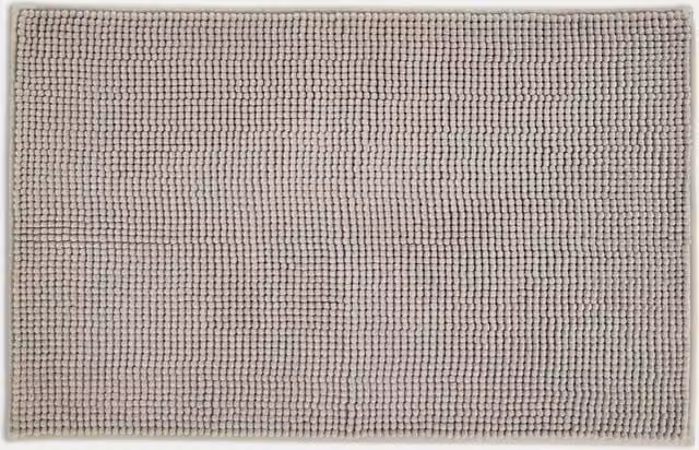 M&S Bobble Bath Mat in Light Grey, Quick-Drying and Non-Slip Polyester
