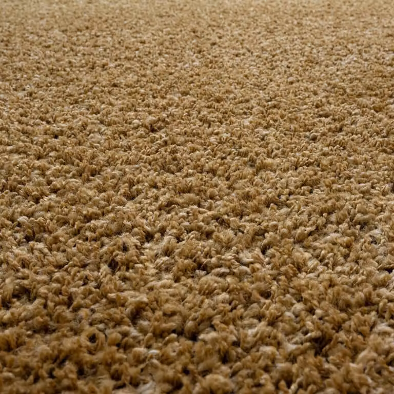 The Rug Shop UK Gold Modern Plain Machine Woven Area Rug, W: 160 cm, L: 230 cm