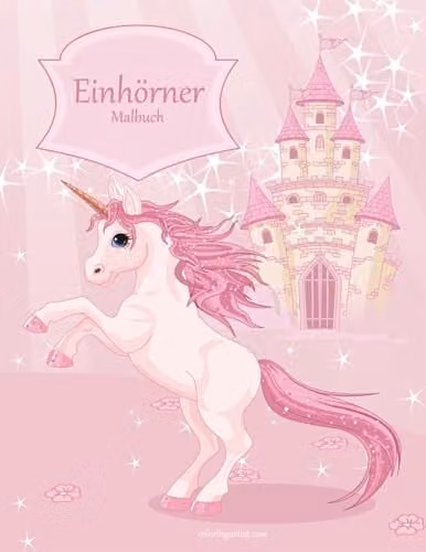 Createspace Unicorn Colouring Book Volume 1 for Children, Pink