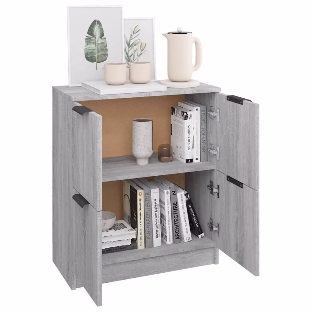 Berkfield Home Grey Sonoma Sideboard in Engineered Wood, W/D/H: 60 x 30 x 70 cm – 2