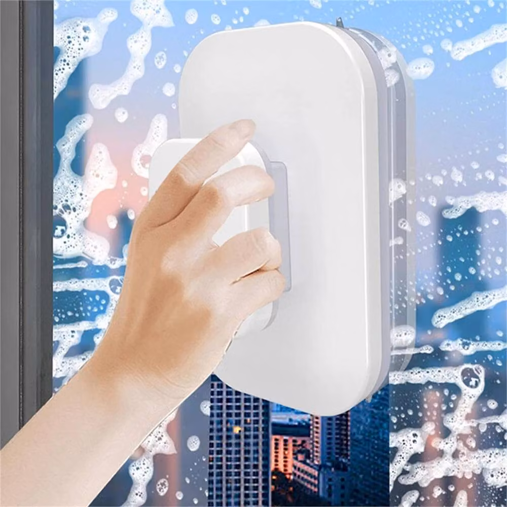 Nordara Double Sided Magnetic Window Cleaner Squeegee and Wiper Brush in White – 2