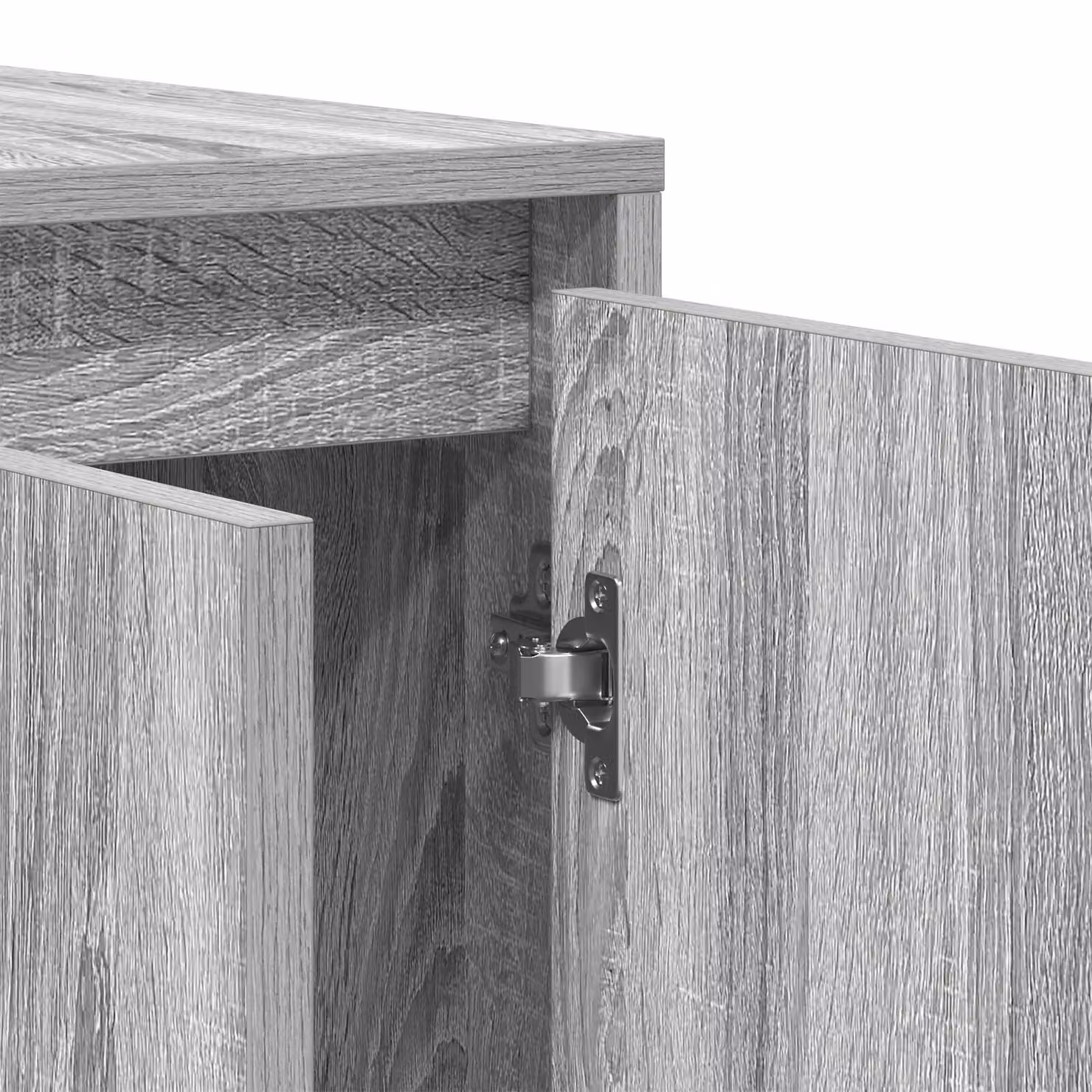 Berkfield Home Grey Sonoma Sideboard in Engineered Wood, W: 135 cm, D: 41 cm, H: 75 cm – 3