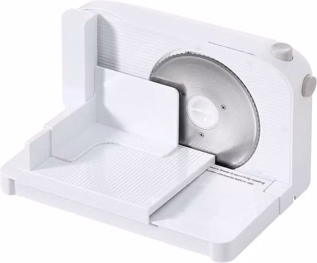 PAWNORA 150W Electric Food Slicer in White