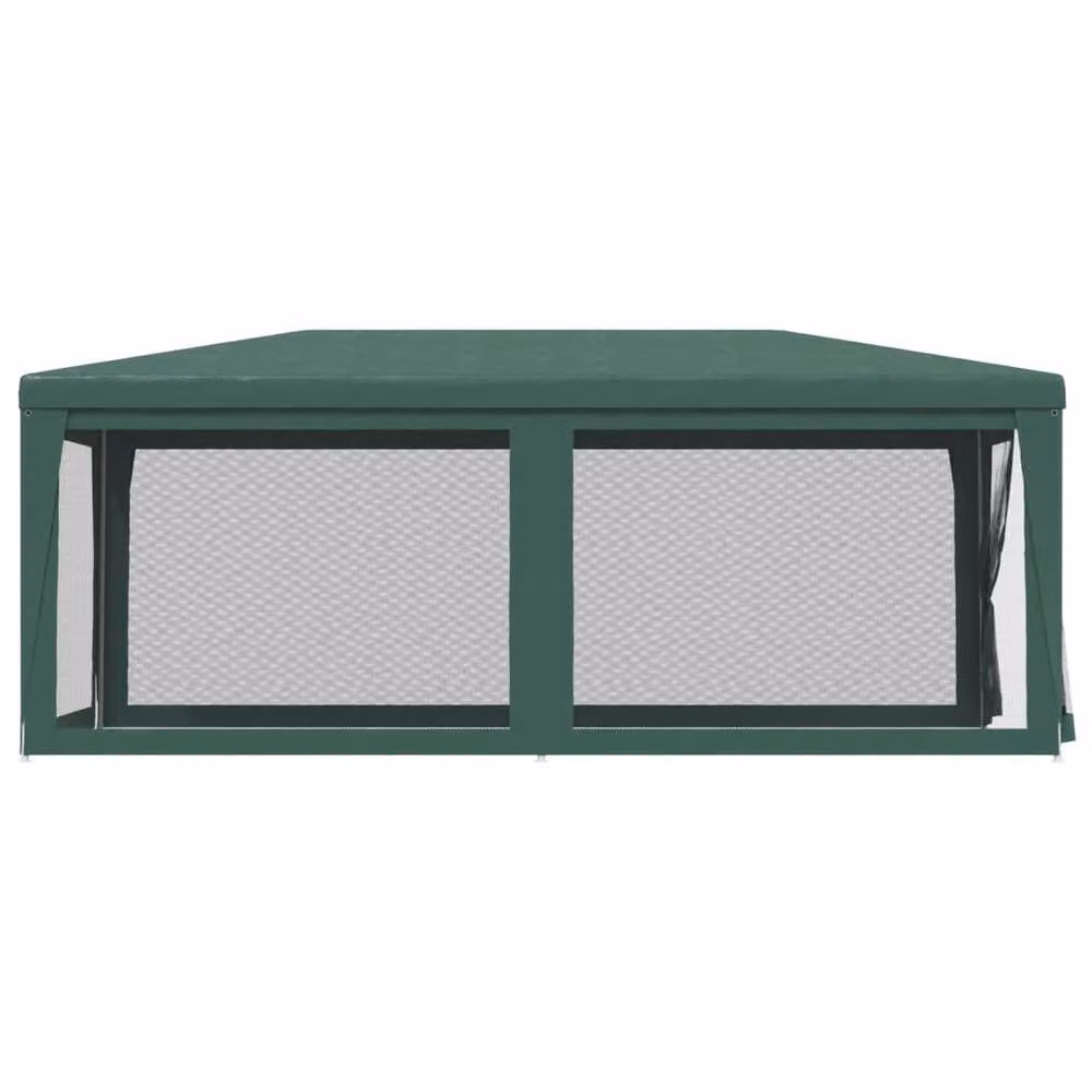 Berkfield Home Party Tent with 6 Mesh Sidewalls, Green, W 6 m x D 3 m – 4