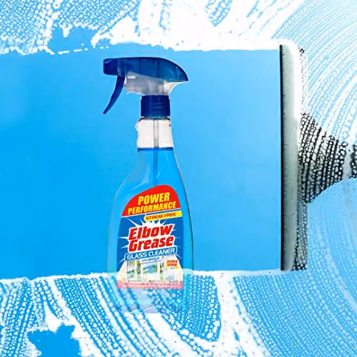 Elbow Grease Glass Cleaner with Vinegar, 500 ml, Blue – 4