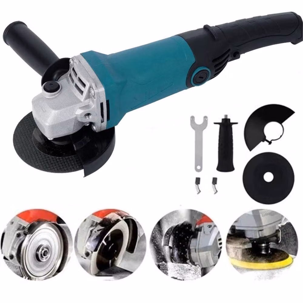 NESTLUNE 5 inch Angle Grinder and Electric Sander, 2000W, 12000rpm, 125mm, Turquoise – 3