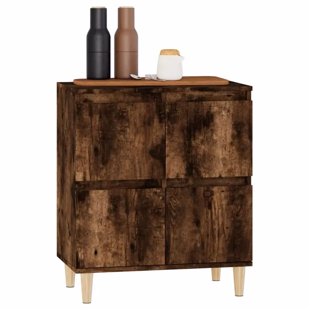Berkfield Home Smoked Oak Sideboard in Brown, W/D/H: 60 x 35 x 70 cm – 3
