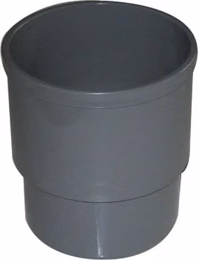 FloPlast Deepflow/Hi-Cap PVC Downpipe Socket, 80mm, Grey