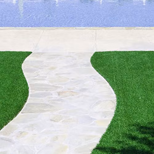 WALPLUS Artificial Grass Roll, Green, 20mm Pile, UV Resistant and Self Draining Pet Friendly Turf Mat – 3