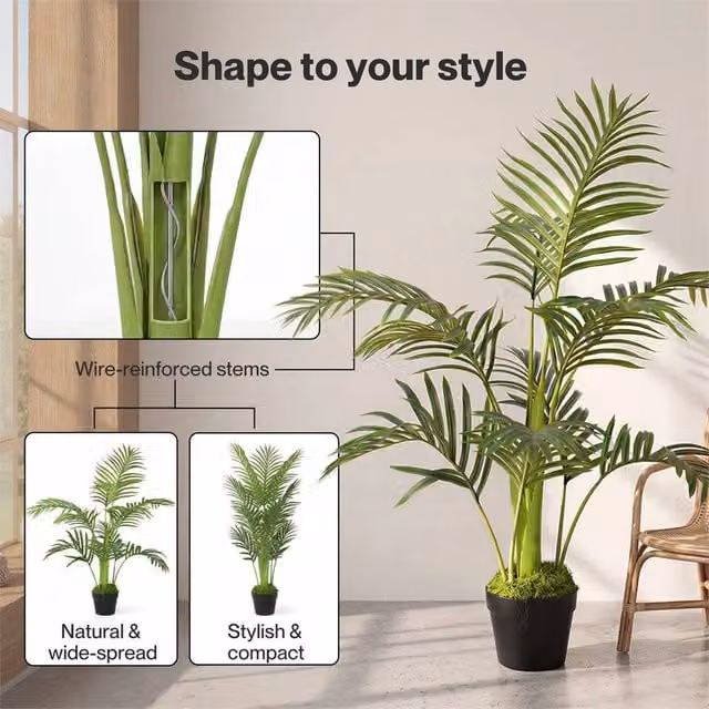 Havendro Realistic Green Artificial Faux Tree for Home and Office Decor – 1