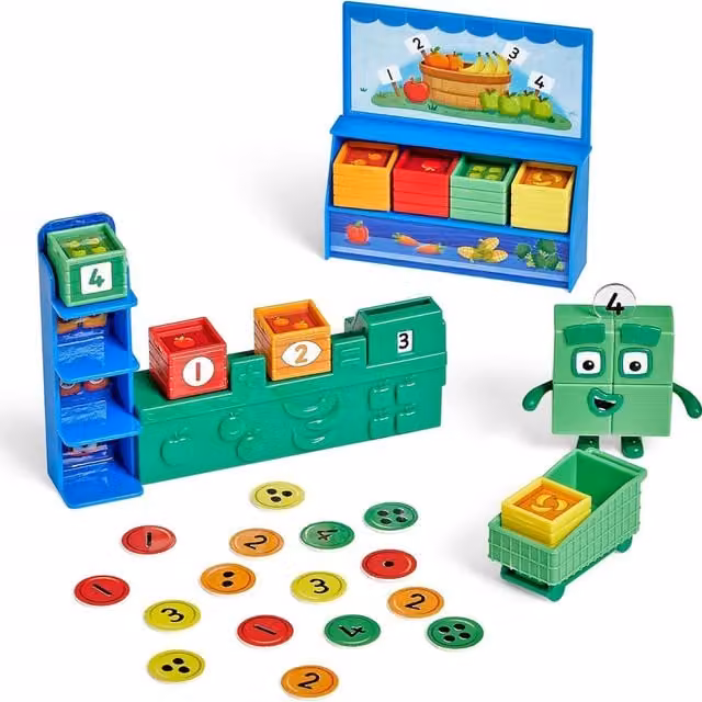 Numberblocks Add It Up Mini Market Counting Toy in Multicolour
