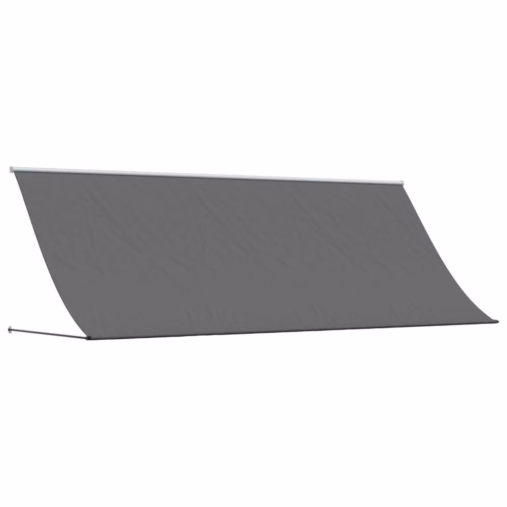 Berkfield Home Retractable Wall-Mounted Awning in Anthracite with Steel Frame, W: 400 cm, D: 150 cm – 2