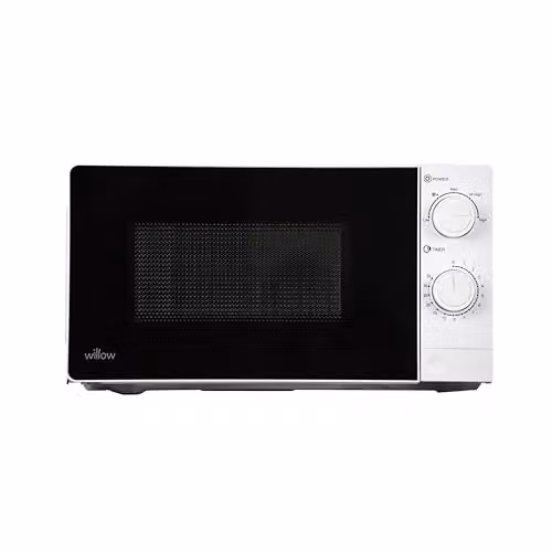 Willow WM207MWH 700W 20L Solo Microwave with 5 Power Levels, Defrost Function and LED Display, White – 1