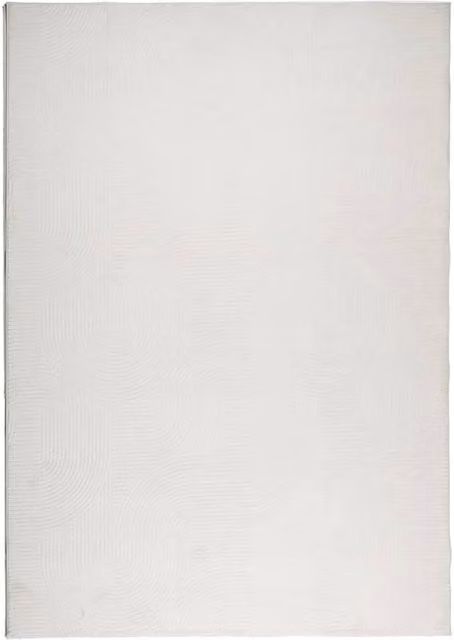 Berkfield Home IZA Short Pile Scandinavian Geometric Rug in Beige and White, W: 120 cm, L: 170 cm