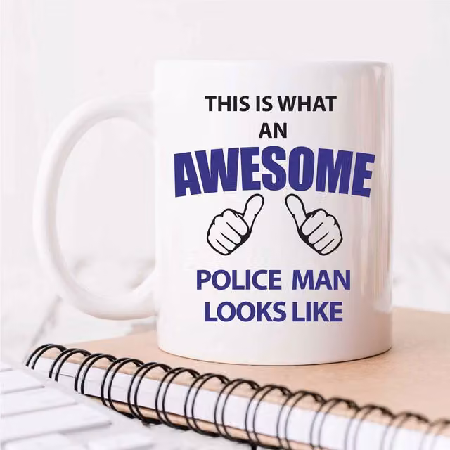 60 Second Makeover Limited This Is What An Awesome Police Man Looks Like Ceramic Mug in White – 1