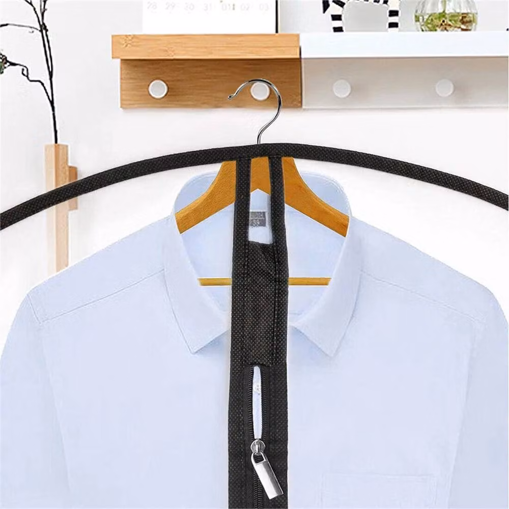 SPETLEK 10 Piece Set of Transparent Multicolour Zip Hanging Garment Bags for Dustproof Clothes Storage, W/H: 80 x 80 cm – 5