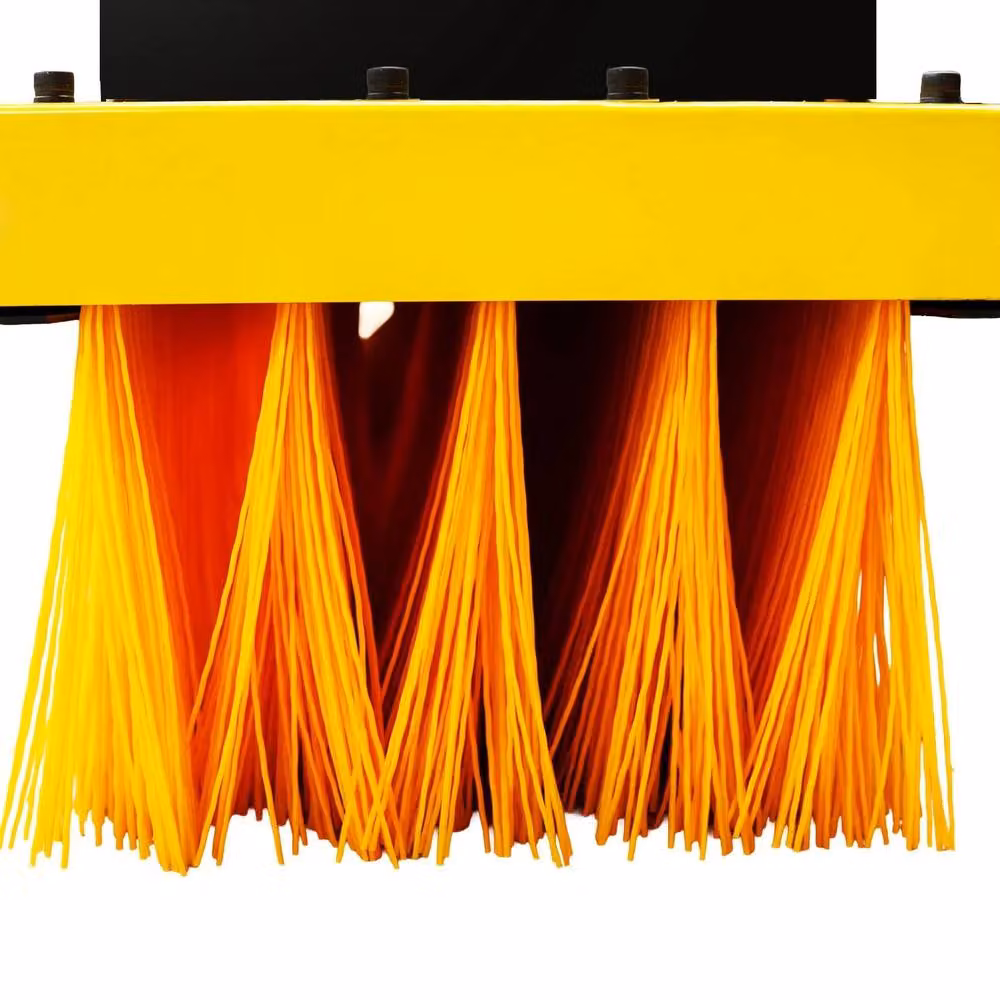 Monstershop Forklift Sweeper Brush in Orange with Steel Construction, W/D/H: 120 x 40 x 28 cm – 8