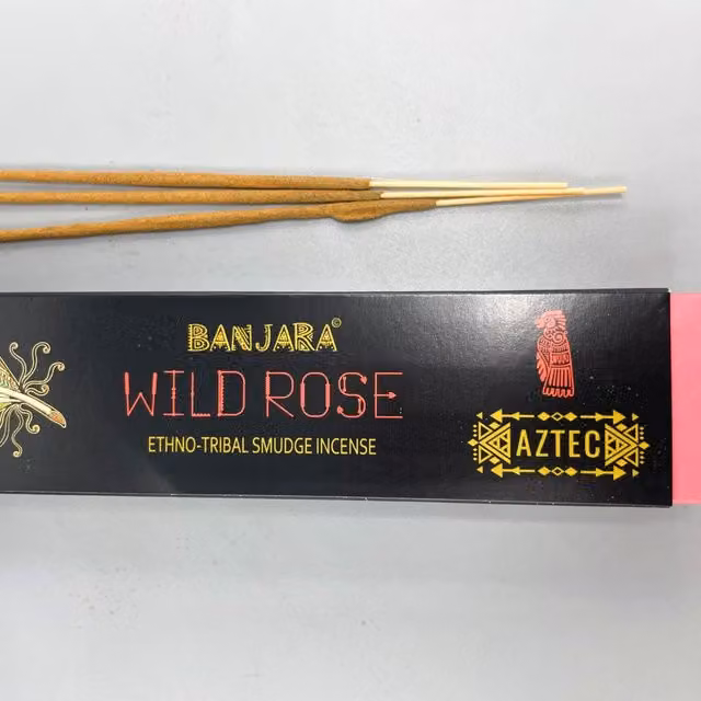 Banjara Tribal Wild Rose Floral Incense Sticks, Brown