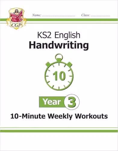 CGP KS2 Year 3 English Handwriting 10-Minute Weekly Workouts Multicolour