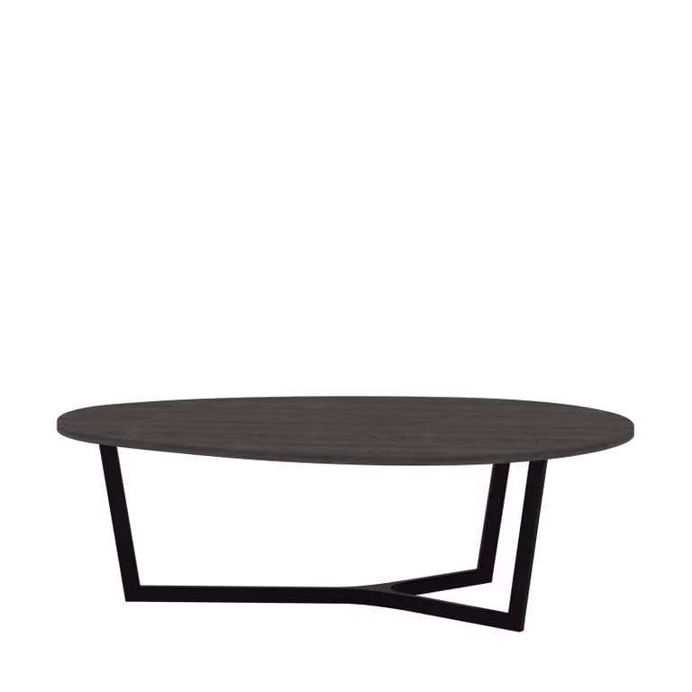 Dome Deco JAVA Round Wooden Dining Table in Black