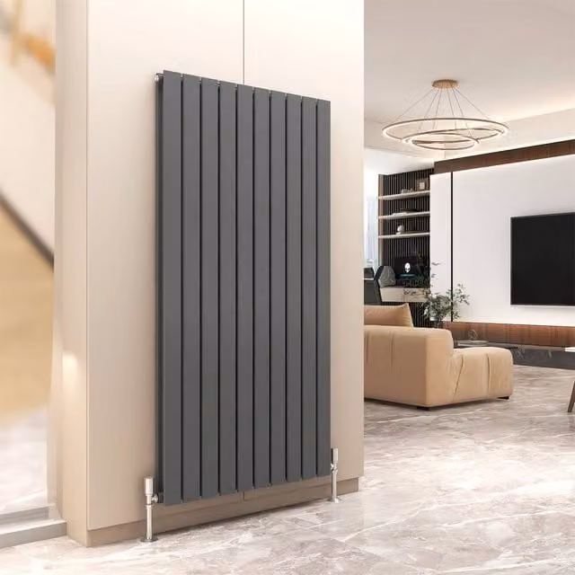 MCC Direct Designer Flat Panel Double Radiator in Anthracite Grey, W: 160 cm, H: 68 cm – 1