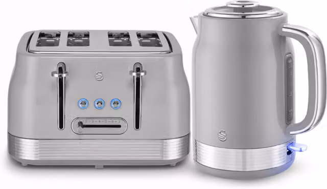 Swan Retro Breakfast Essentials Bundle in Grey