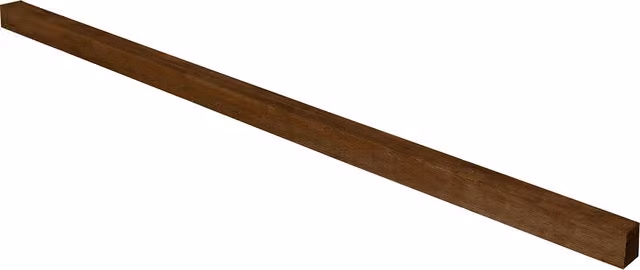Forest Brown Incised Rectangular Wood In-ground Fence Posts, Pack of 5, W: 7.5 cm, H: 240 cm