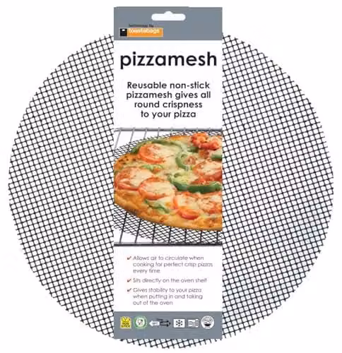 Toastabags Pizzamesh Round Mesh Pizza Tray, Black – 1