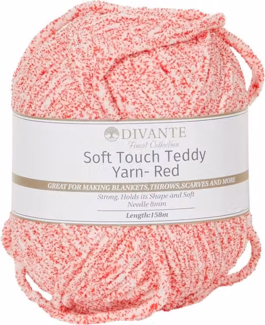 Divante Soft Touch Teddy Yarn in Red