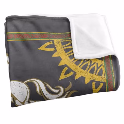 LOGOVISION Lord of the Rings Two Towers Rohan Banner Super Soft Fleece Throw Blanket, Multicolour, W: 127 cm, D: 152.4 cm – 2