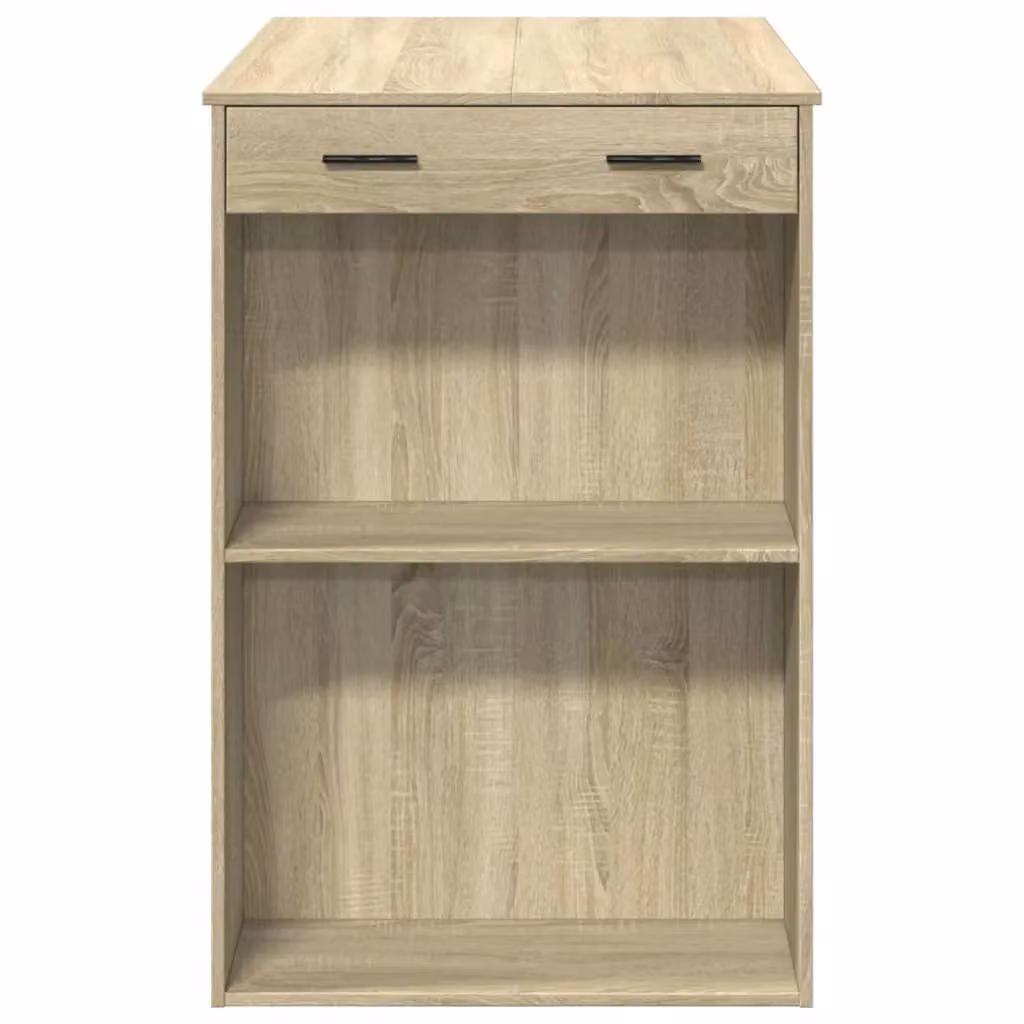 Berkfield Home Sonoma Oak Bar Table in Brown and Beige, W/D/H: 102 x 70 x 103.5 cm – 3