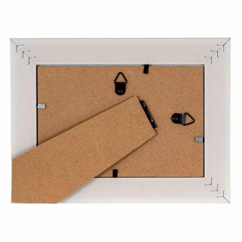 Hill Interiors Alba Single Rectangular Wood Photo Frame in White, 10 x 15 cm – 2