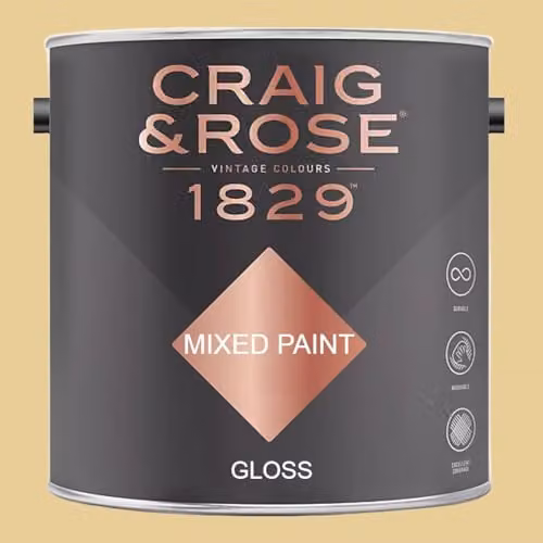 Craig & Rose 1829 Gloss Paint in Moorish Yellow, 2.5L