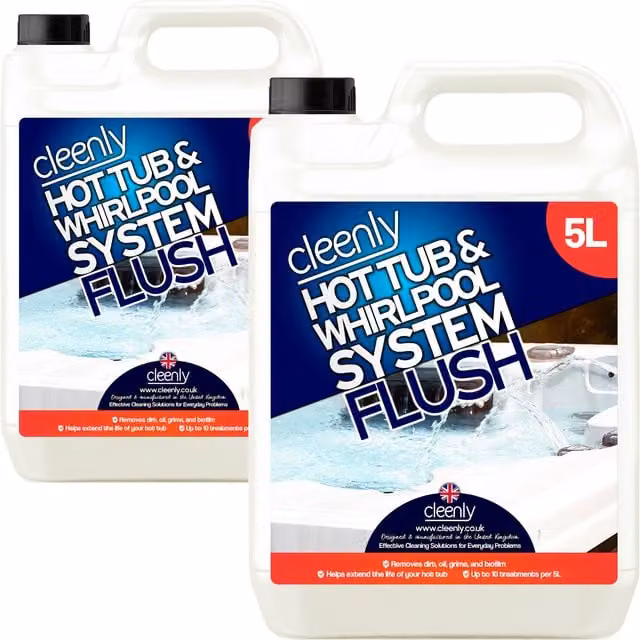 cleenly Hot Tub and Whirlpool System Flush, 10 l