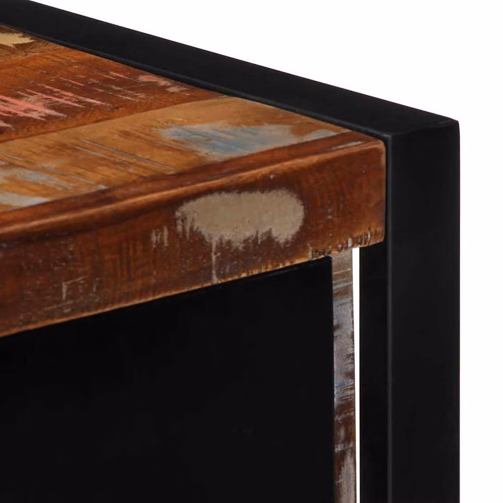 Berkfield Home Industrial TV Cabinet in Brown Solid Reclaimed Wood, W/D/H: 100 x 30 x 35 cm – 3