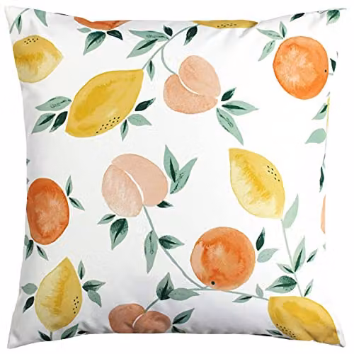 Terrys Les Fruits Outdoor Square Floral Filled Cushion, Multicolour, W/D/H: 43 x 43 x 1 cm – 2