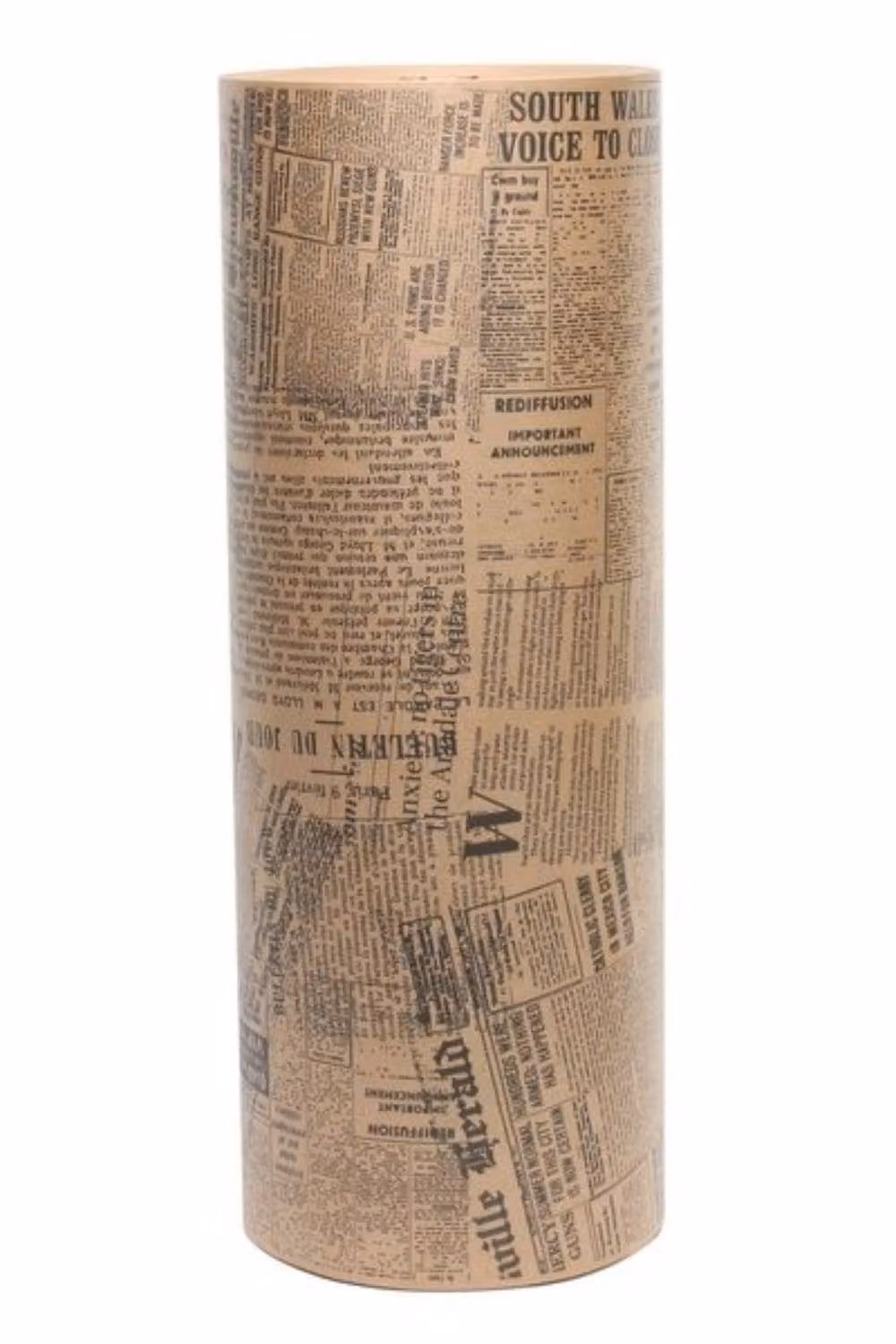 KDMD Black Newsprint on Brown Kraft Paper Roll, Width: 50 cm – 2