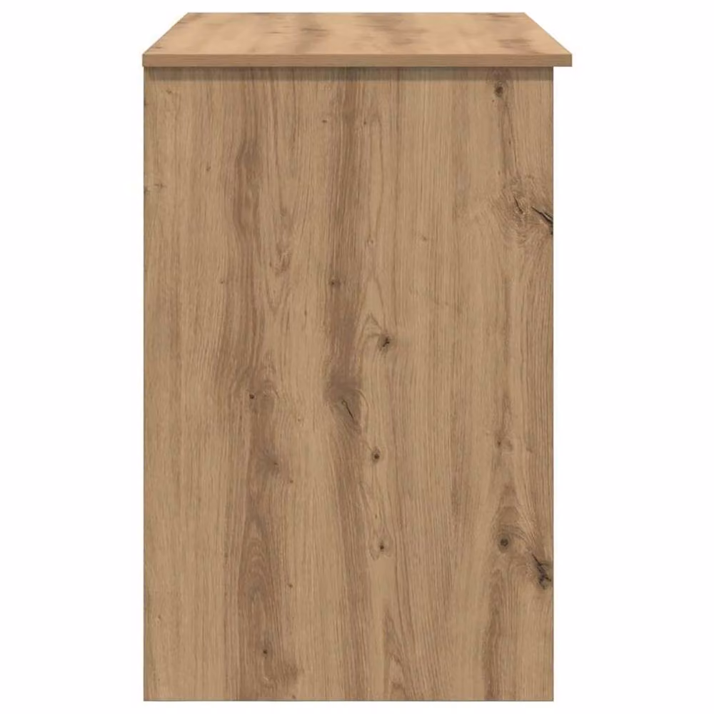 Berkfield Home Modern Writing Desk with Storage in Artisan Oak and Beige, W/D/H: 90 x 49.5 x 75 cm – 5
