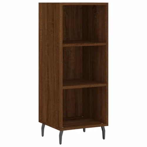 vidaXL Brown Sideboard in Engineered Wood, W/D/H: 34.5 x 32.5 x 90 cm – 1